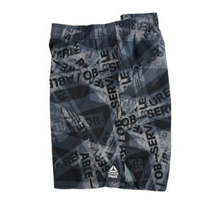 SH234 Mens Reebok CrossFit Speed Wick Performance Stretch Training Shorts L